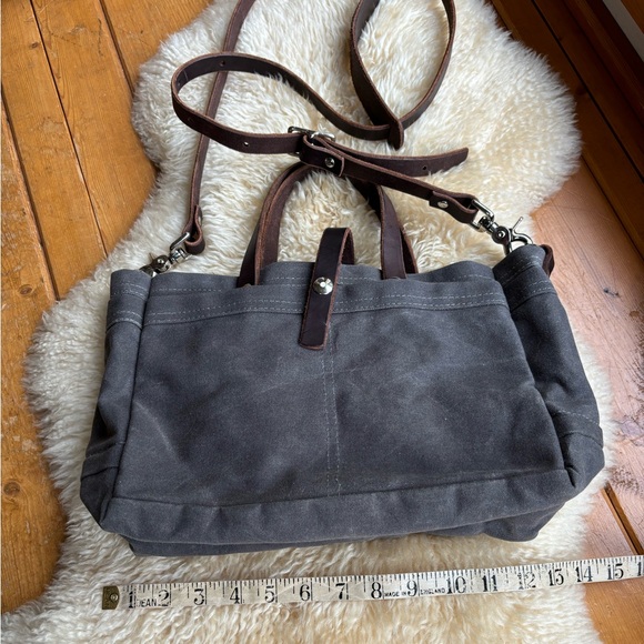 Wheeler Waxed Canvas and Leather Tool Bag - Picture 8 of 13